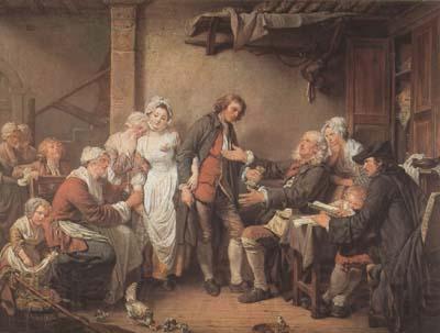 Jean Baptiste Greuze L'Accordee du Village (mk08)